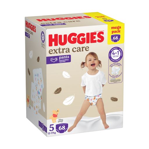 Подгузники-трусики Huggies Extra Care Pants размер 5 (12-17 кг), 68 шт