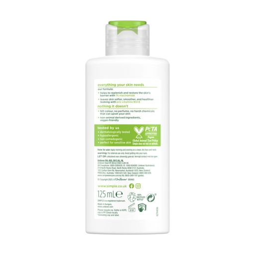 Легкий увлажняющий крем для лица Simple Kind to Skin Hydrating Light Moisturiser, 125 мл
