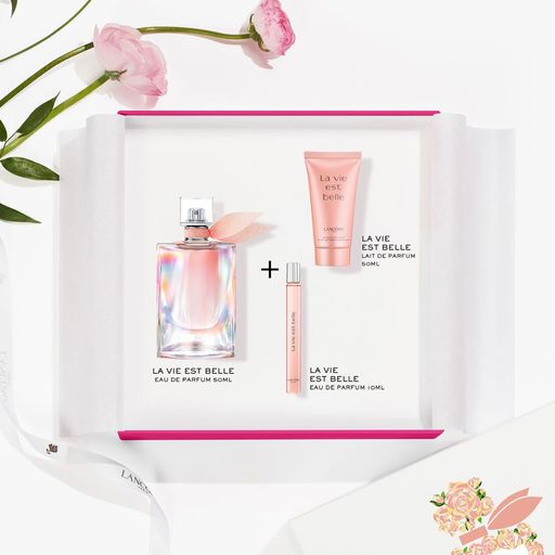 Парфюмированный набор женский Lancome La Vie Est Belle Soleil Cristal, 3 предмета