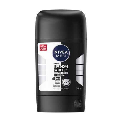 Чоловічий антиперспірант-стік Nivea Men Black & White