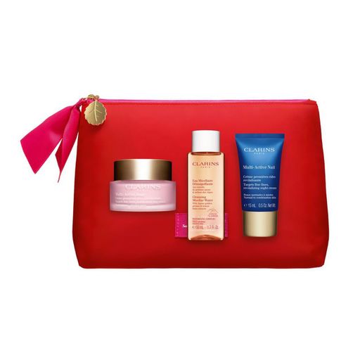 Набор для лица Clarins VP Multi-Active (дневной крем, 50 мл + ночной крем, 15 мл + мицеллярная вода, 50 мл)