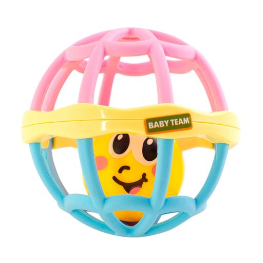 Игрушка-погремушка Baby Team Веселый мячик, от 6 месяцев (8405)
