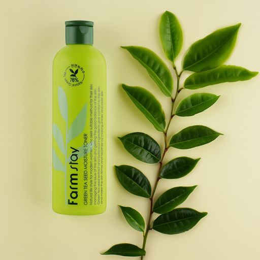Очищающий тонер для лица FarmStay Green Tea Seed Moisture Toner, 300 мл