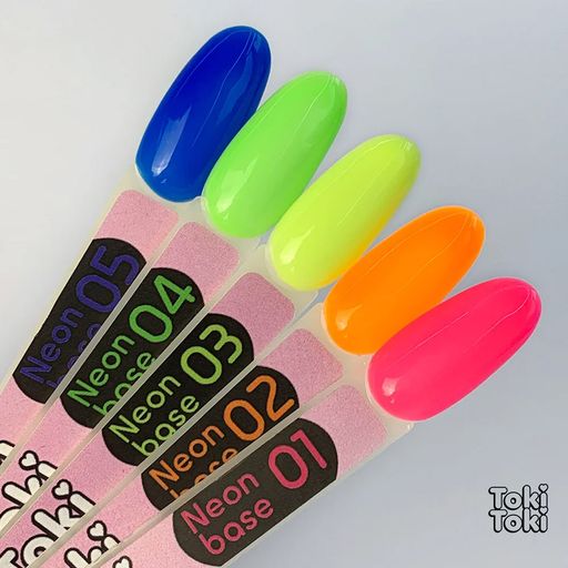 Кольорова база для гель-лаку Toki Toki Neon, 5 мл