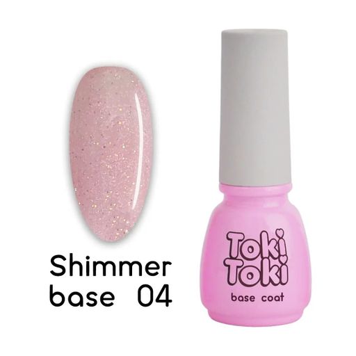 Кольорова база для гель-лаку Toki Toki Shimmer, 5 мл