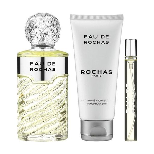 Уценка! Парфюмированный набор женский Rochas Eau De Rochas (туалетная вода, 100 мл + туалетная вода, 20 мл + лосьон для тела, 100 мл)
