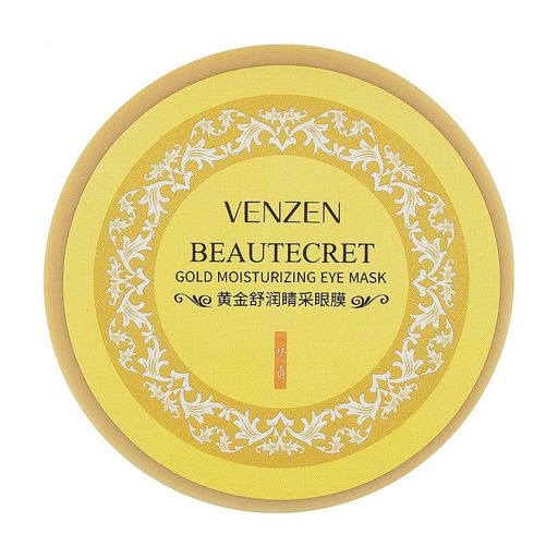 Уценка! Гидрогелевые патчи для кожи вокруг глаз Venzen Gold Moisturizing Eye Mask с экстрактом золота и спирулины, 60 шт