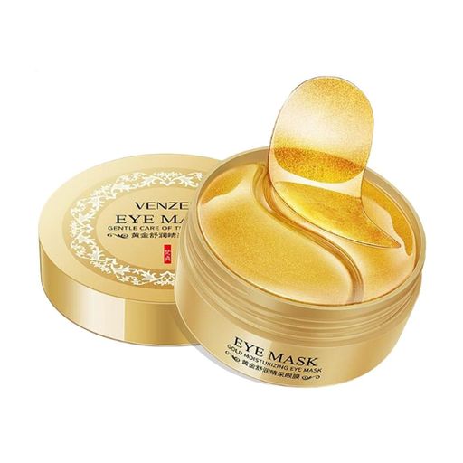 Уценка! Гидрогелевые патчи для кожи вокруг глаз Venzen Gold Moisturizing Eye Mask с экстрактом золота и спирулины, 60 шт