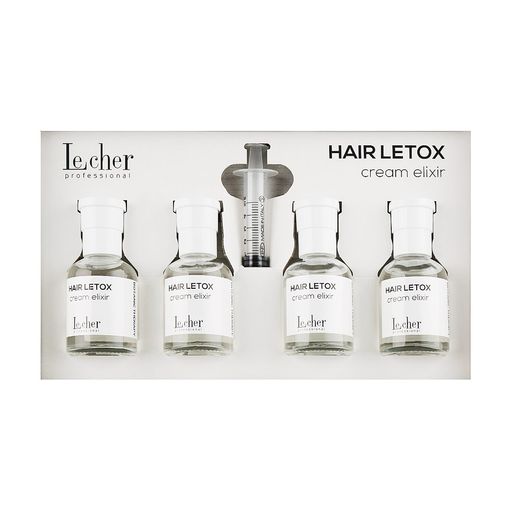 Уценка! Восстанавливающая ампула для волос Lecher Hair Letox Cream Elixir, 4*50 мл
