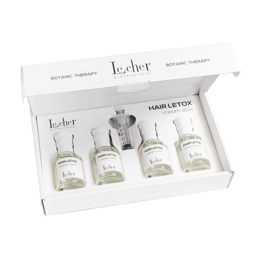 Уценка! Восстанавливающая ампула для волос Lecher Hair Letox Cream Elixir, 4*50 мл
