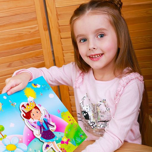 Магнітна гра-одягалка Vladi Toys Фея, у папці, українською мовою, від 3 років, 19 деталей (VT3204-28)