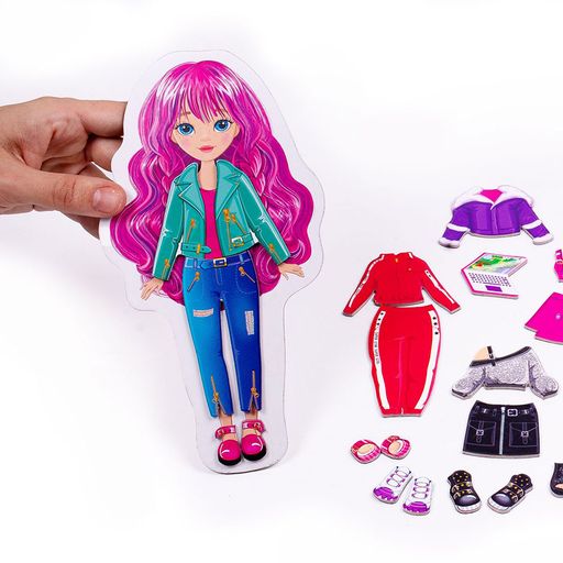 Магнитная игра-одевашка Vladi Toys WOW Surprise. Gamer, на украинском языке, от 3 лет, 48 деталей (VT3210-14)