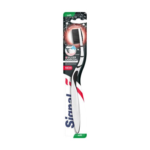 Зубная щетка Signal Charcoal Toothbrush мягкой жесткости, 1 шт