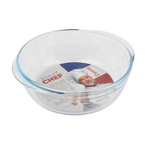 Кастрюля для запекания BRAVO CHEF круглая, 2.3 л, крышка 0.8 л (BC-208A/FR)