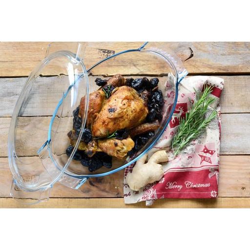 Кастрюля для запекания PYREX Classic овальная, 4.4 л, крышка 1.4 л (460A000/7143)