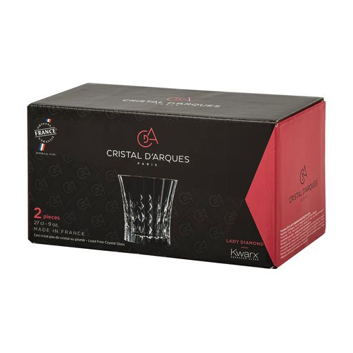 Набор стаканов для холодных напитков Cristal d'Arques Paris Lady Diamond, 2*270 мл (Q9152)