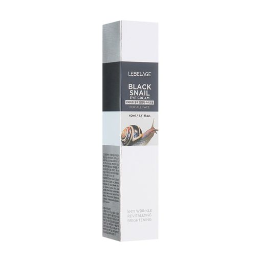 Крем для шкіри навколо очей Lebelage Black Snail Eye Cream Ex з екстрактом чорного равлика, 40 мл