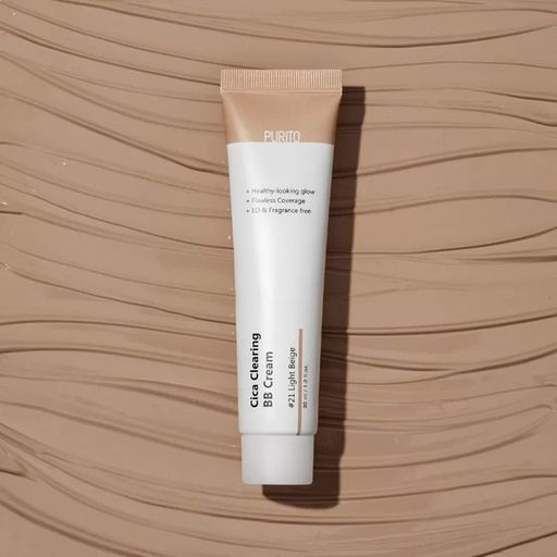 Уценка! ВВ-крем для лица Purito Cica Clearing BB Cream с экстрактом центеллы, 21 Light Beige, 30 мл