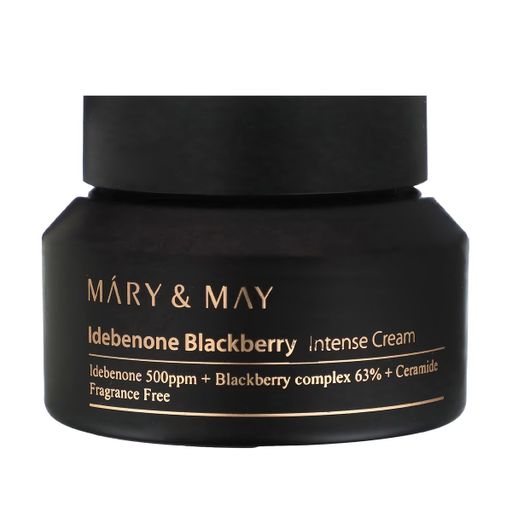 Уценка! Увлажняющий крем для лица Mary & May Idebenone Blackberry Complex Intensive Cream с антиоксидантами, 70 г