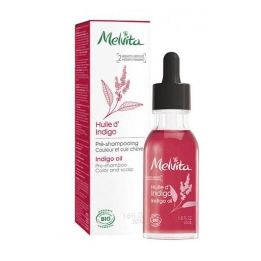 Олія для волосся Melvita Pre-Shampoo Indigo Oil Color And Scalp, 50 мл