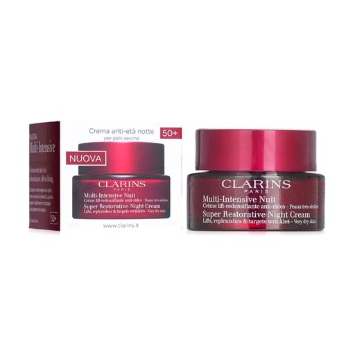 Ночной крем Clarins Super Restorative Night Cream для очень сухой кожи лица, 50 мл