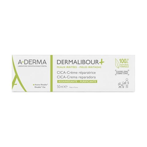 Восстанавливающий крем для раздраженной кожи A-Derma Dermalibour + Repairing CICA-Cream