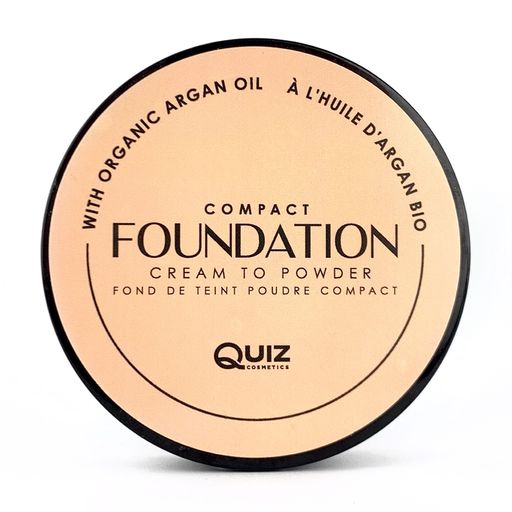 Компактна крем-пудра для обличчя Quiz Cosmetics Compact Foundation Cream To Powder з олією аргани, 10 г