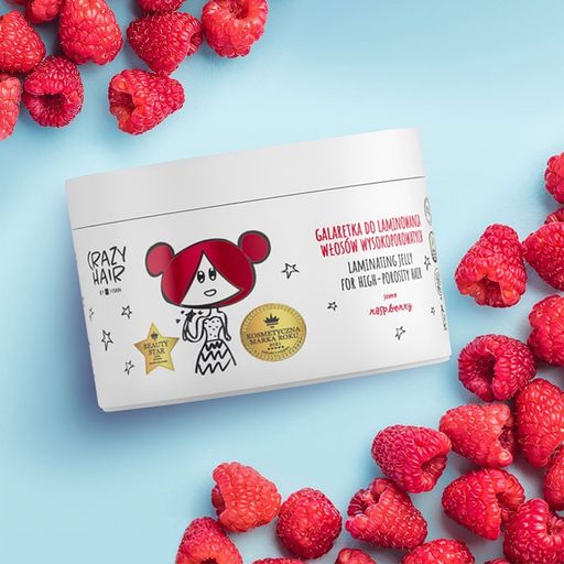 Уцінка! Желе для ламінування сильнопористого волосся HiSkin Crazy Hair Laminating Jelly For High-Porosity Hair Raspberry, 300 мл