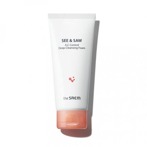 Пінка для вмивання The Saem See & Saw A.C Control Deep Cleansing Foam для проблемної шкіри, 120 мл