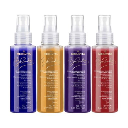 Сыворотка-кондиционер Medavita Blondie Sunset Blonde Enhancing Conditioning Serum для теплых оттенков светлых волос, 150 мл