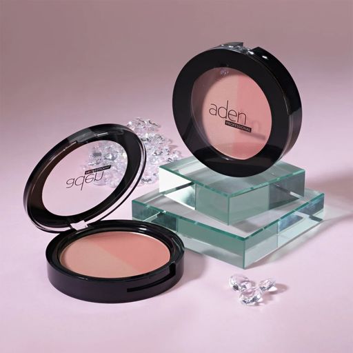 Рум'яна для обличчя Aden Matt & Glow Blush Duo, 19 г