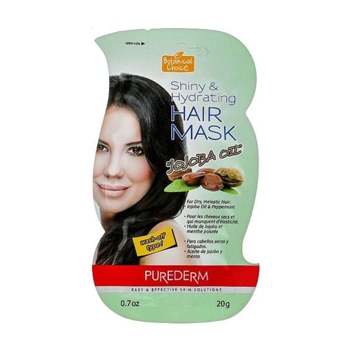 Зволожувальна маска для волосся Purederm Botanical Choice Shiny & Hydrating Jojoba Oil Hair Mask
