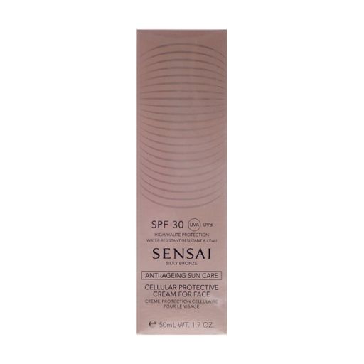 Антивозрастный солнцезащитный крем для лица Sensai Silky Bronze Cellular Protective Cream For Face SPF 30, 50 мл