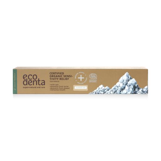 Зубная паста для чувствительных зубов Ecodenta Certified Organic Sensitive Toothpaste с солью, 75 мл