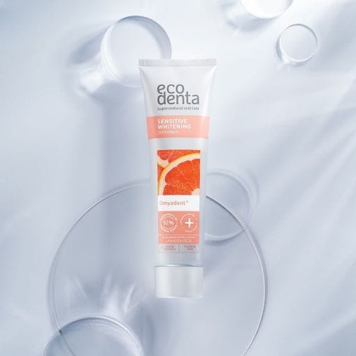 Отбеливающая зубная паста Ecodenta Sensitive Whitening Toothpaste для чувствительных зубов, без фтора, 100 мл