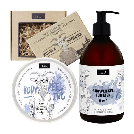 Чоловічий набір LaQ Goat (гель для душу 500 мл   скраб для тіла 200