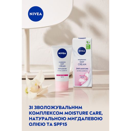 Питательный дневной крем NIVEA Интенсивное увлажнение 24 часа SPF15, 50 мл