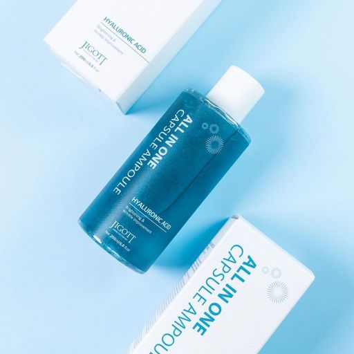 Ампульная сыворотка для лица Jigott All In One Capsule Ampoule Hyaluronic Acid с гиалуроновой кислотой, 200 мл