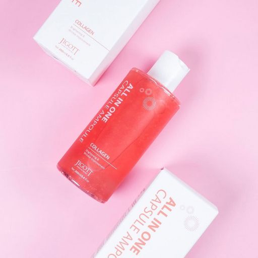 Ампульная сыворотка для лица Jigott All In One Capsule Ampoule Collagen с коллагеном, 200 мл
