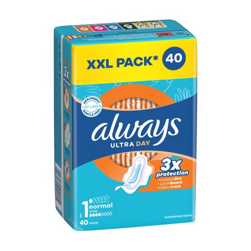 Гігієнічні прокладки Always Ultra Day Normal, розмір 1, 40 шт