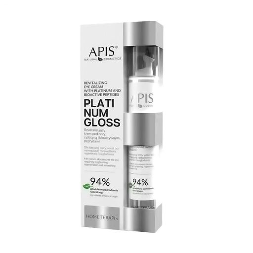 Восстанавливающий крем для кожи вокруг глаз Apis Natural Cosmetics Home Terapis Platinum Gloss Platinum Revitalizing Eye Cream, 10 мл