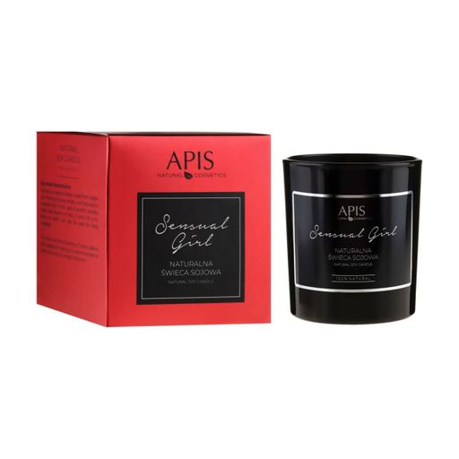 Натуральна соєва свічка Apis Natural Cosmetics Sensual Girl Natural Soy Candle, 220 г