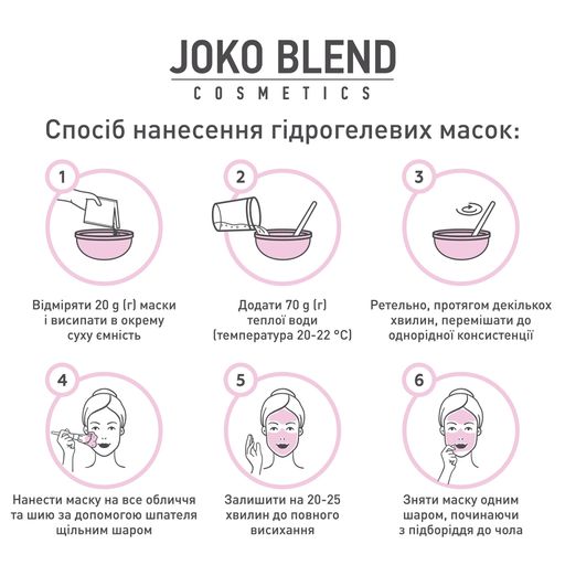 Уценка! Гидрогелевая маска для лица Joko Blend Bourbon Rose Hydrojelly Mask, 200 г