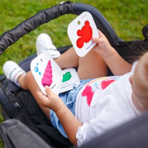 Развивающие карты на кольце Vladi Toys Цвета Животные, на украинском языке, 24 карточки, от 1 года (VT2000-01)