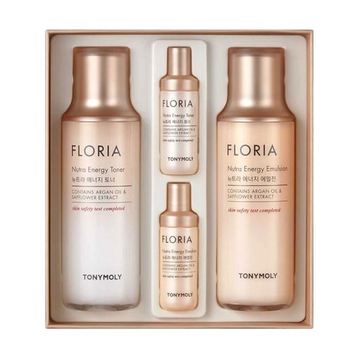 Набор для лица Tony Moly Floria Nutra Energy Skin Care Set (тонер, 180 мл + тонер, 20 мл + эмульсия, 160 мл + эмульсия, 20 мл)