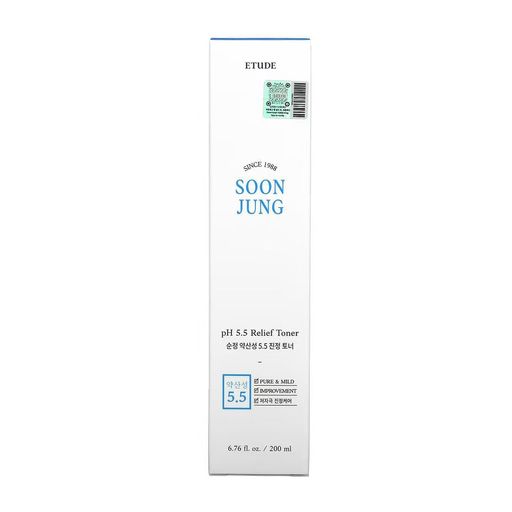 Успокаивающий тонер для лица Etude House Soon Jung pH 5.5 Relief Toner