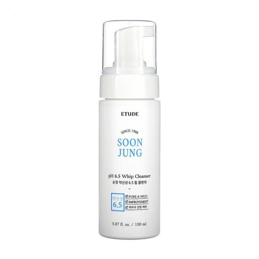 Пенка-мусс для умывания Etude House Soon Jung pH 6.5 Whip Cleanser для чувствительной кожи