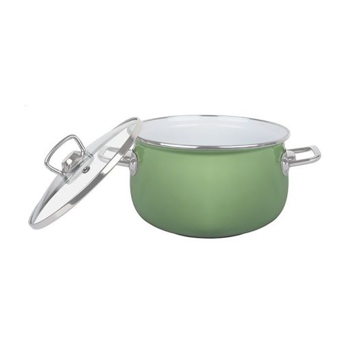 Кастрюля Idea Home Green с крышкой
