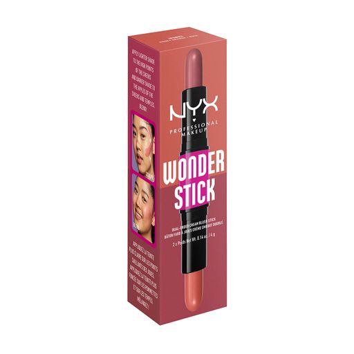 Двосторонні кремові рум'яна-олівець для обличчя NYX Professional Makeup Wonder Stick Blush Dual-Ended Cream Blush Stick 02 Honey Orange & Rose, 4 г