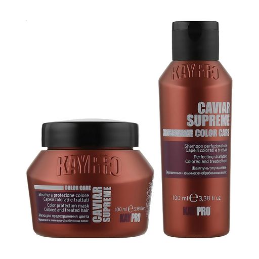 Набор для волос KayPro Color Care Caviar Supreme (шампунь, 100 мл + маска, 100 мл)